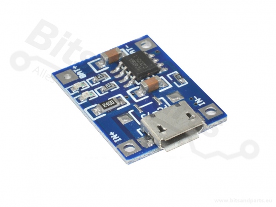 Charger for LiIon/LiPoly batteries MicroUSB TP4056